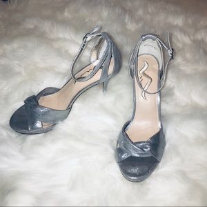 Silver Nina Formal Heels